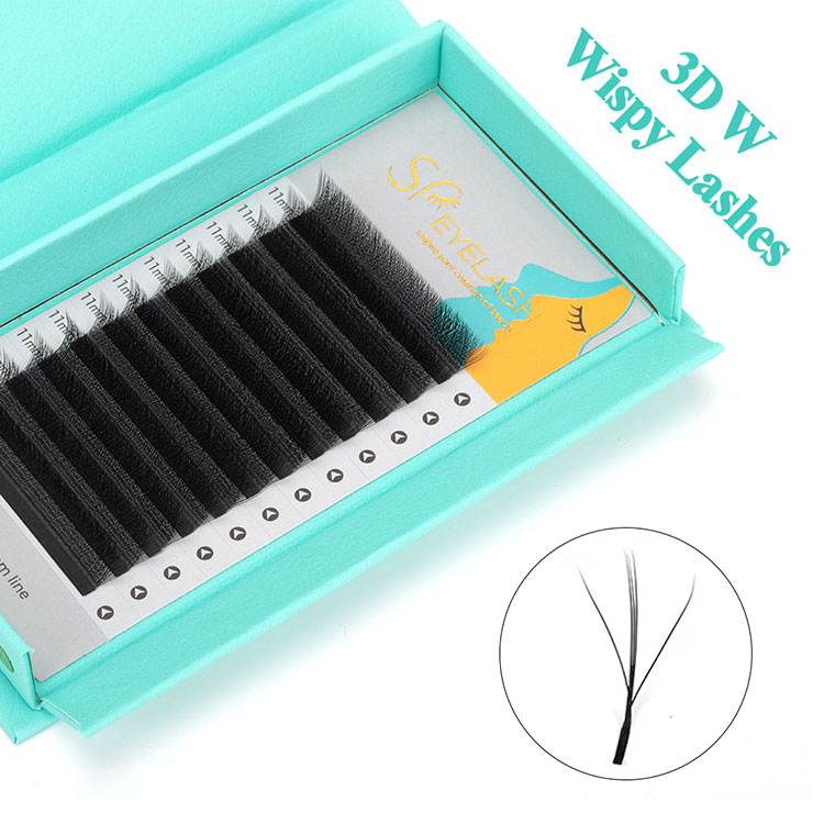 3D W Wispy Lash екстензии